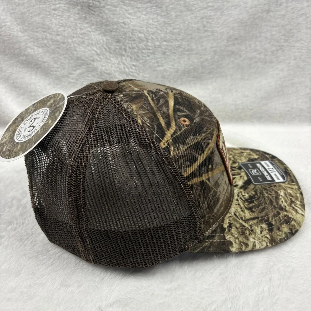 Richardson 112 Trucker Hat Legacy Truck Sales Realtree Camo Snapback Brown NEW